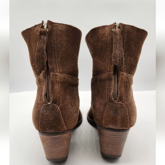 Matisse Soho Women 8.5 M Brown Suede Boots Slouchy Western Boho Bootie Leather - Picture 7 of 16
